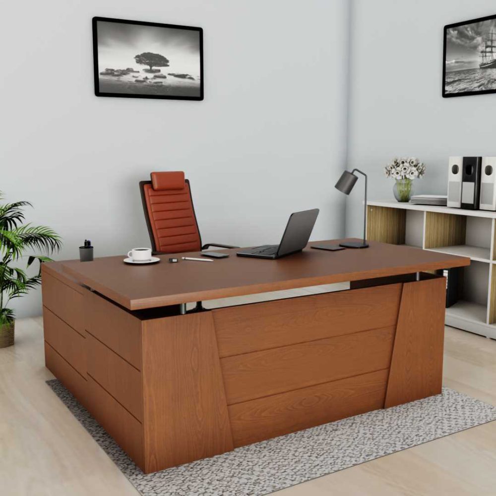 Natural Lacker Polished Director Table